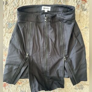 Superdown Charcoal Zipper Skirt